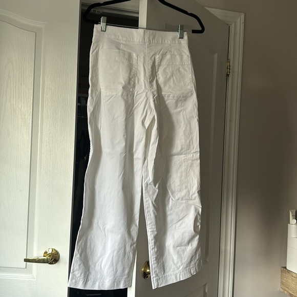 Babaton White Cotton Pants - Picture 2 of 3
